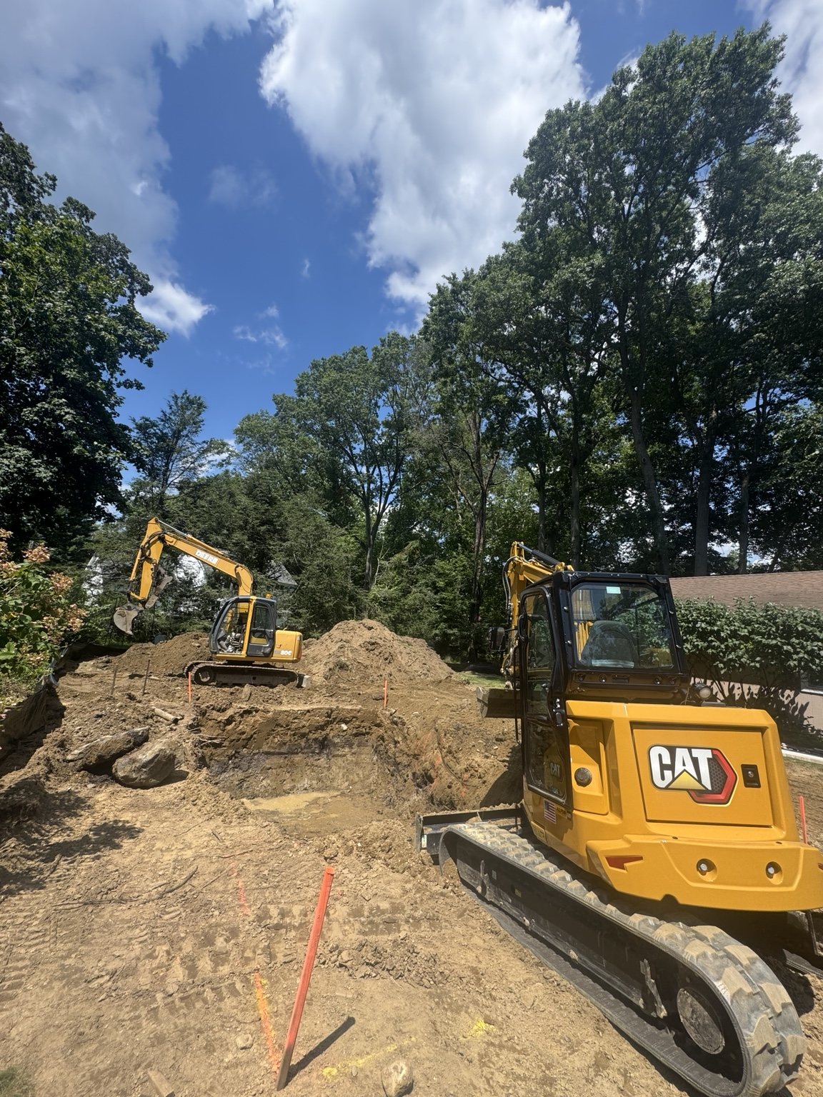 Residential site excavation by Gill Excavation